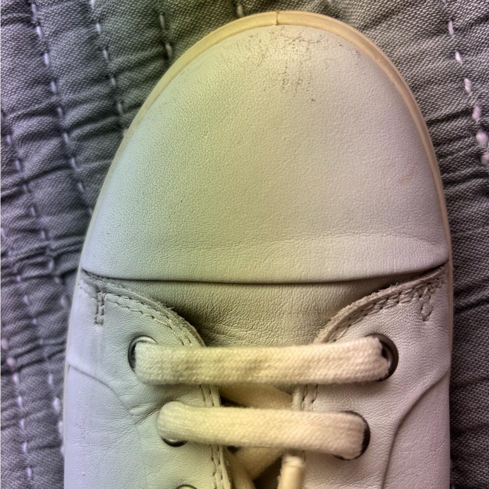 Ecco Cream Leather Footwear - Picture 5 of 8